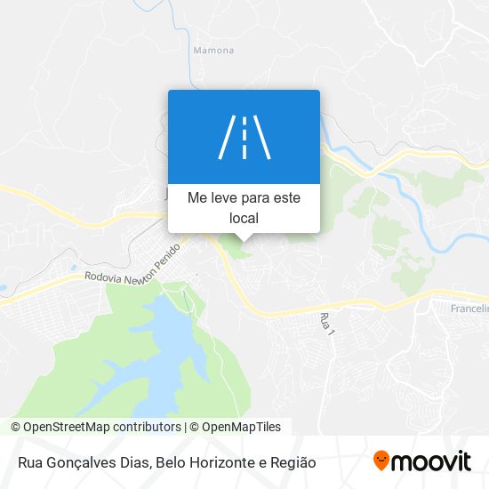 Rua Gonçalves Dias mapa