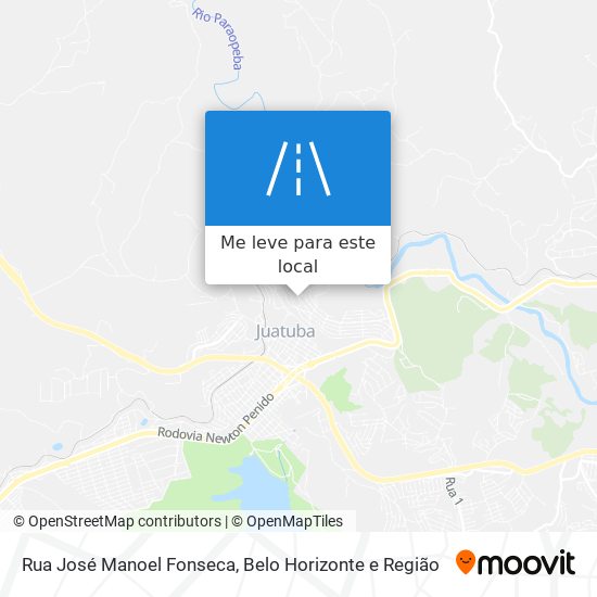 Rua José Manoel Fonseca mapa