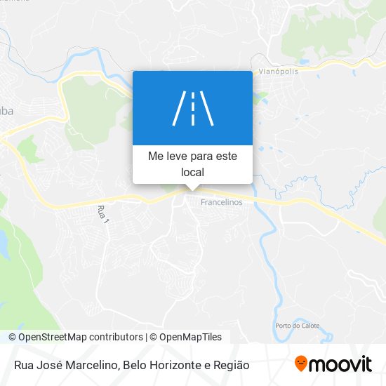 Rua José Marcelino mapa