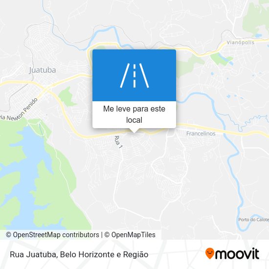 Rua Juatuba mapa