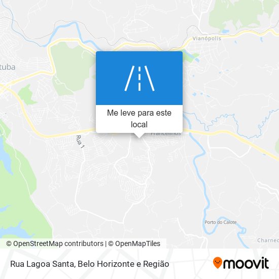 Rua Lagoa Santa mapa