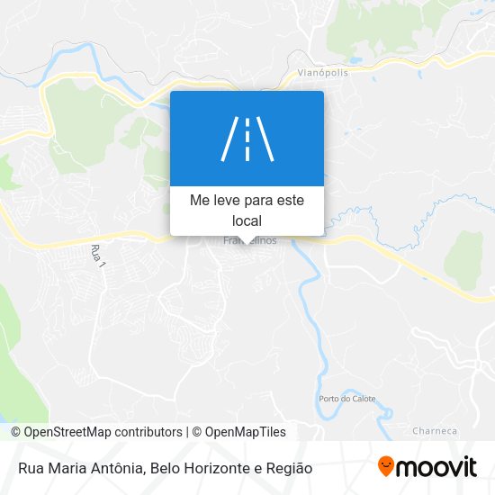 Rua Maria Antônia mapa