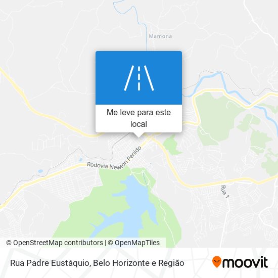 Rua Padre Eustáquio mapa