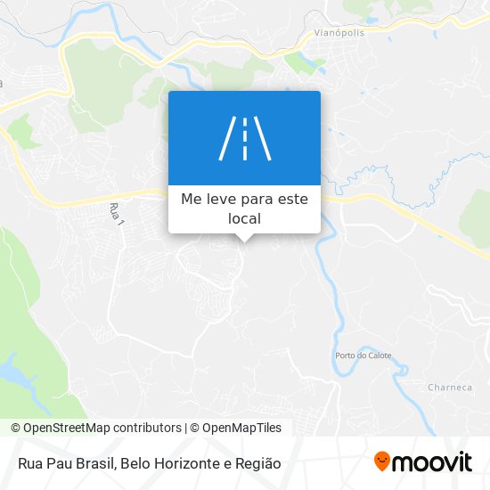 Rua Pau Brasil mapa