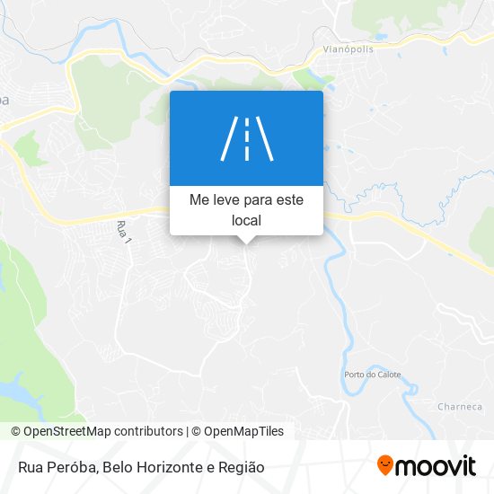 Rua Peróba mapa