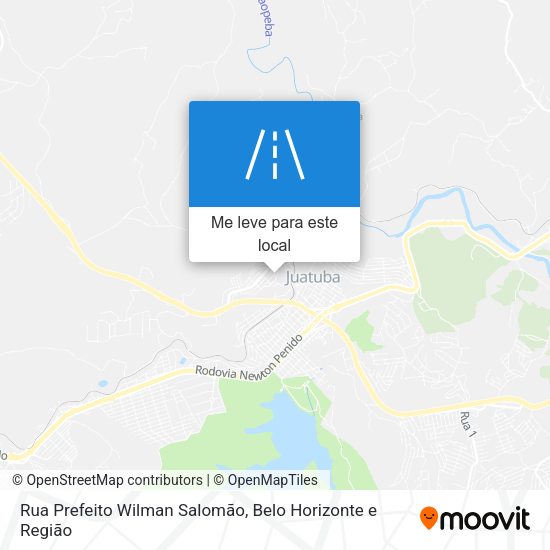 Rua Prefeito Wilman Salomão mapa