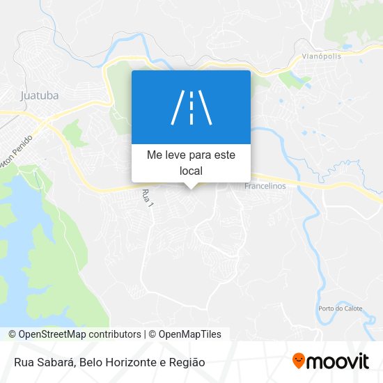 Rua Sabará mapa