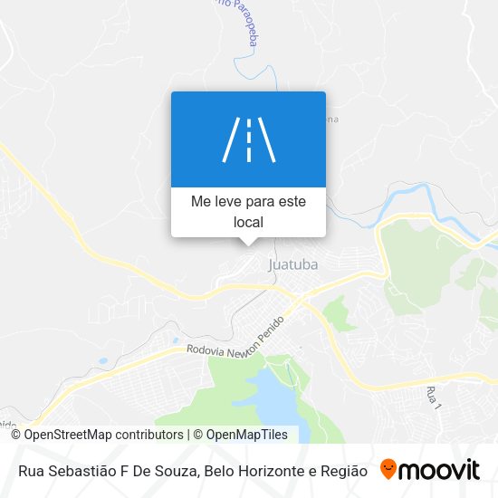 Rua Sebastião F De Souza mapa