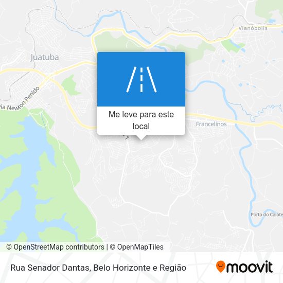 Rua Senador Dantas mapa