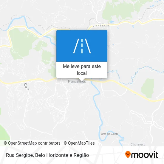 Rua Sergipe mapa