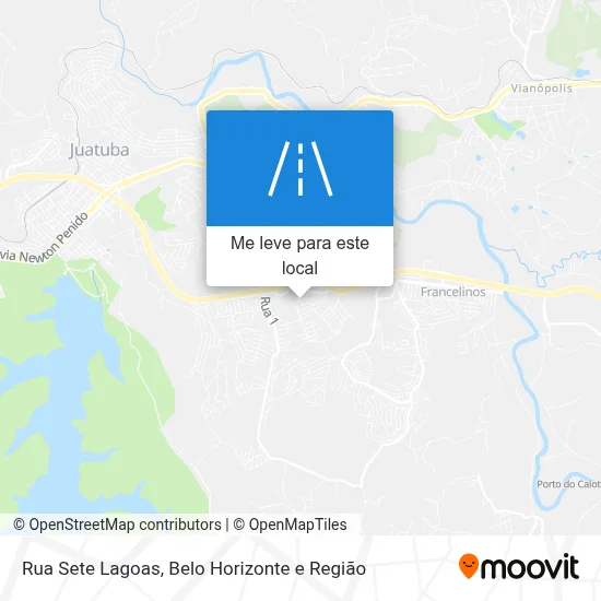 Rua Sete Lagoas mapa