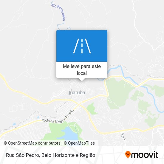 Rua São Pedro mapa