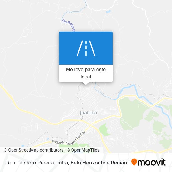 Rua Teodoro Pereira Dutra mapa