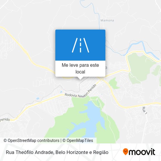 Rua Theófilo Andrade mapa