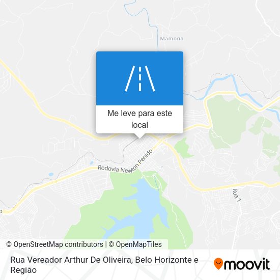 Rua Vereador Arthur De Oliveira mapa