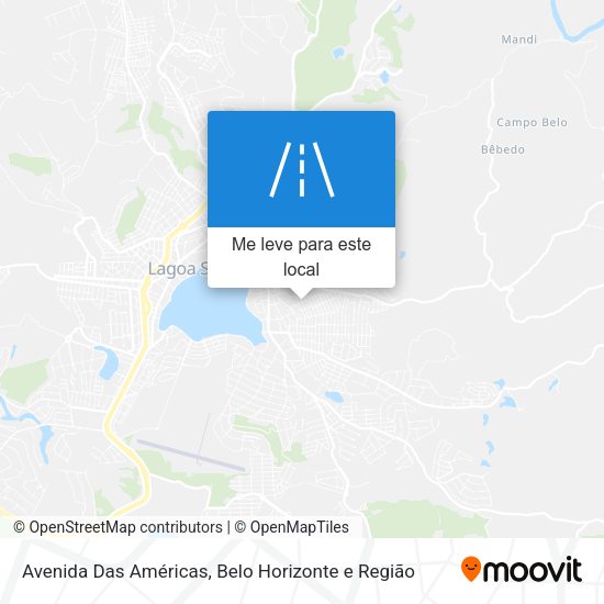 Avenida Das Américas mapa