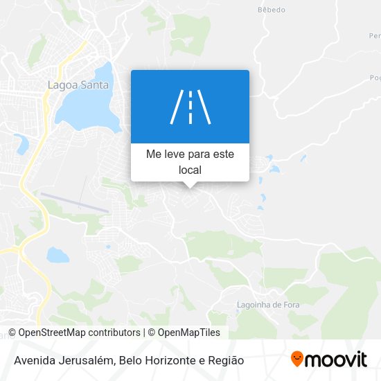 Avenida Jerusalém mapa