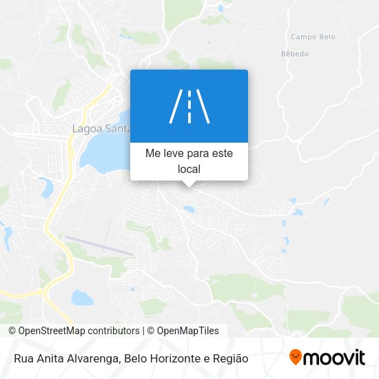 Rua Anita Alvarenga mapa