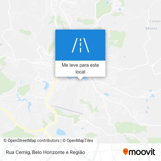 Rua Cemig mapa