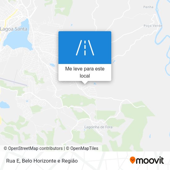 Rua E mapa