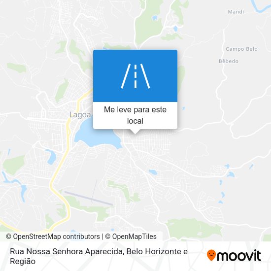 Rua Nossa Senhora Aparecida mapa