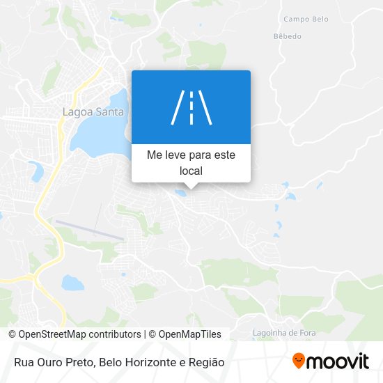 Rua Ouro Preto mapa