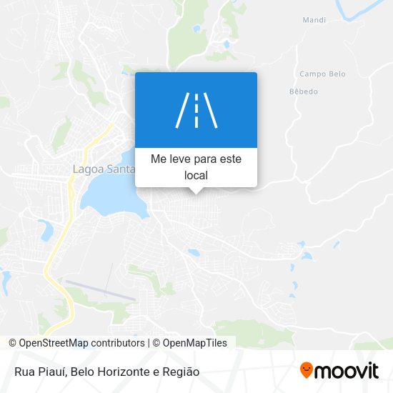 Rua Piauí mapa