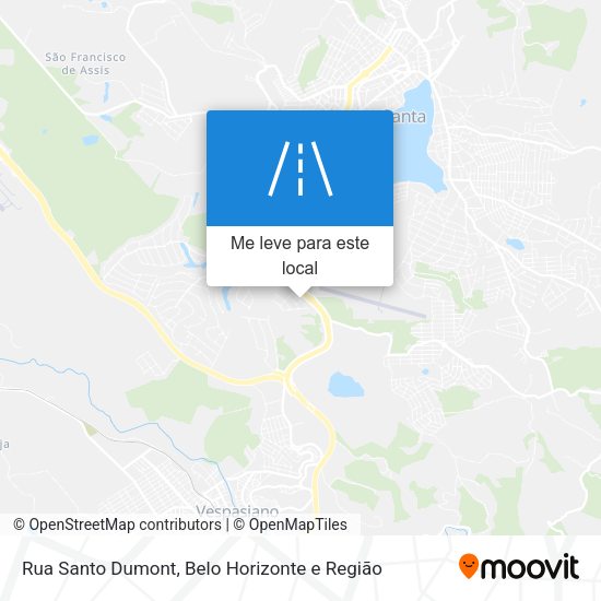 Rua Santo Dumont mapa