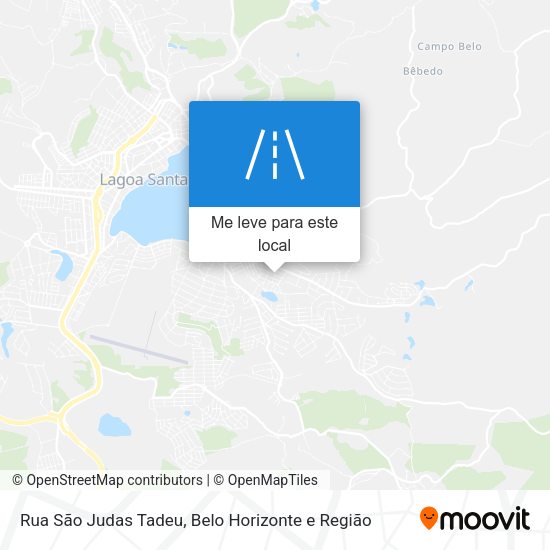 Rua São Judas Tadeu mapa