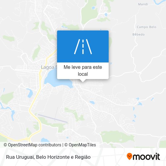 Rua Uruguai mapa