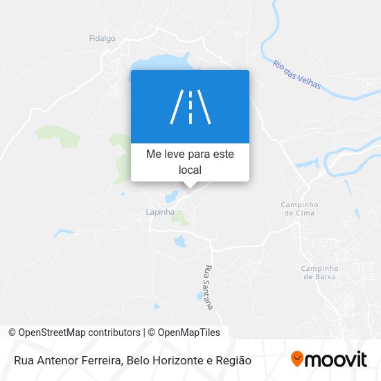 Rua Antenor Ferreira mapa