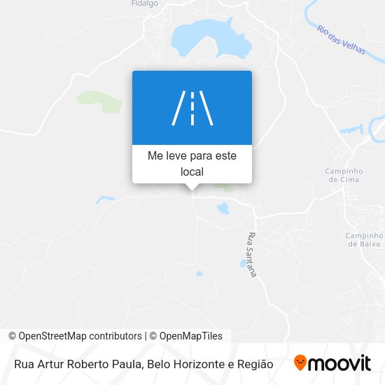 Rua Artur Roberto Paula mapa