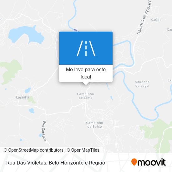Rua Das Violetas mapa