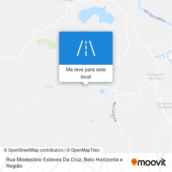 Rua Modestino Esteves Da Cruz mapa