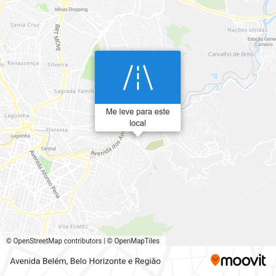 Avenida Belém mapa