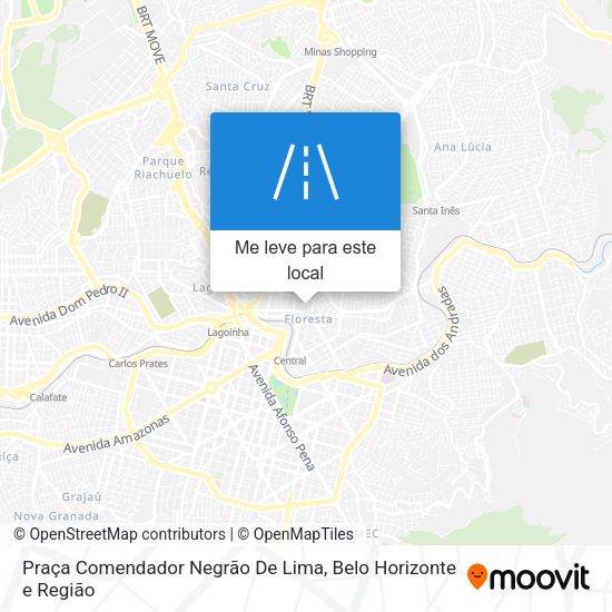 Praça Comendador Negrão De Lima mapa