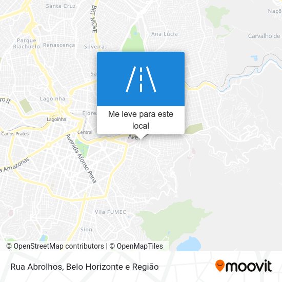 Rua Abrolhos mapa