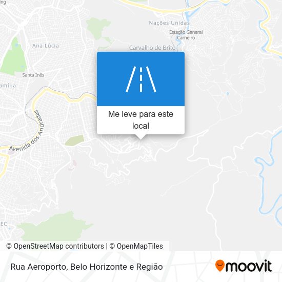 Rua Aeroporto mapa