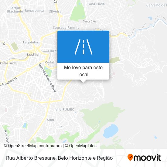 Rua Alberto Bressane mapa