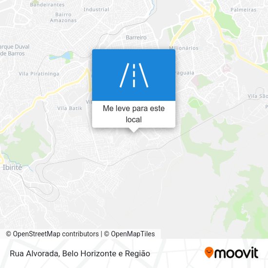 Rua Alvorada mapa