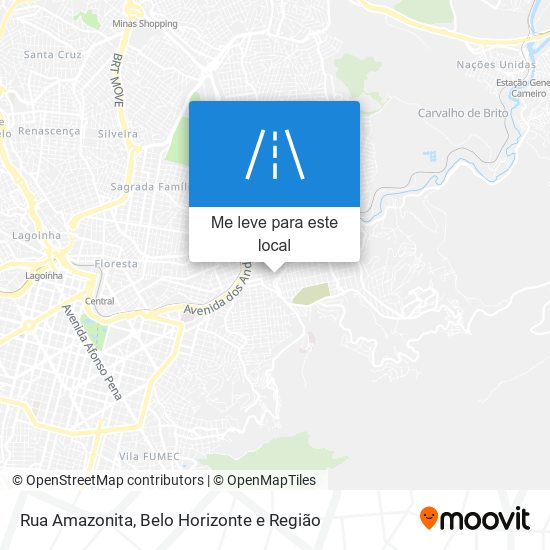 Rua Amazonita mapa