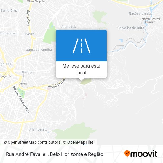 Rua André Favalleli mapa