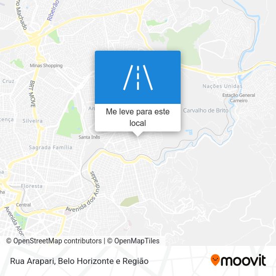 Rua Arapari mapa