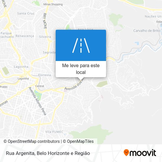 Rua Argenita mapa