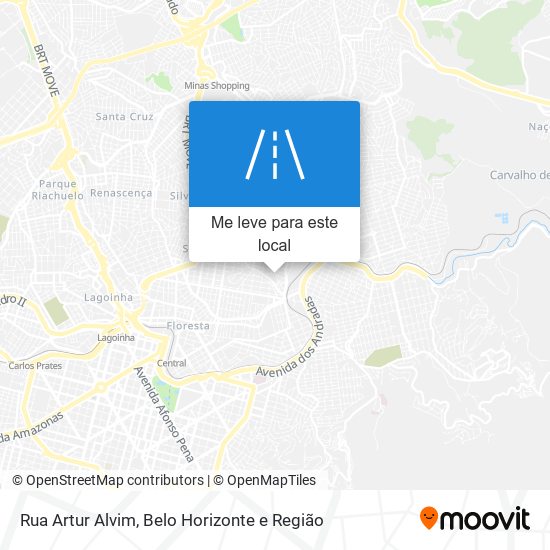 Rua Artur Alvim mapa