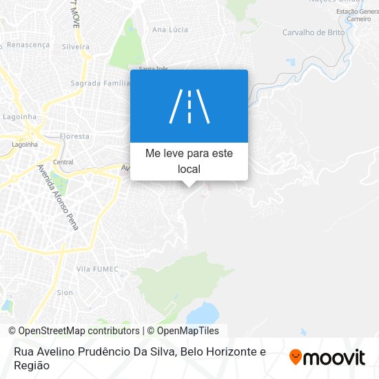 Rua Avelino Prudêncio Da Silva mapa