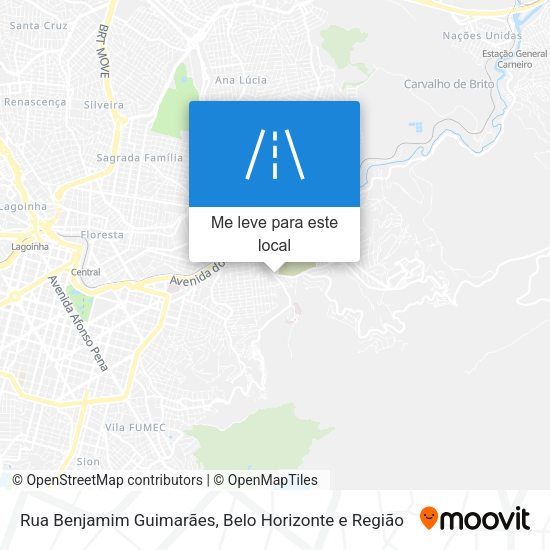 Rua Benjamim Guimarães mapa