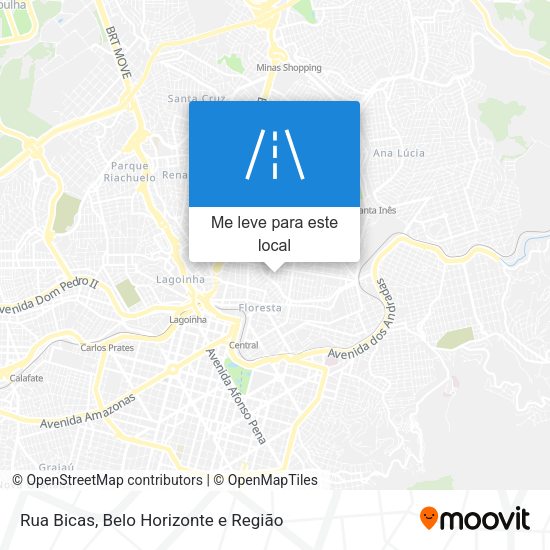 Rua Bicas mapa