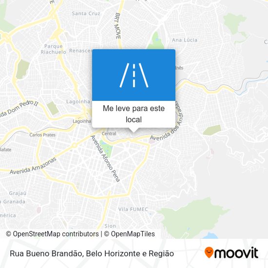 Rua Bueno Brandão mapa
