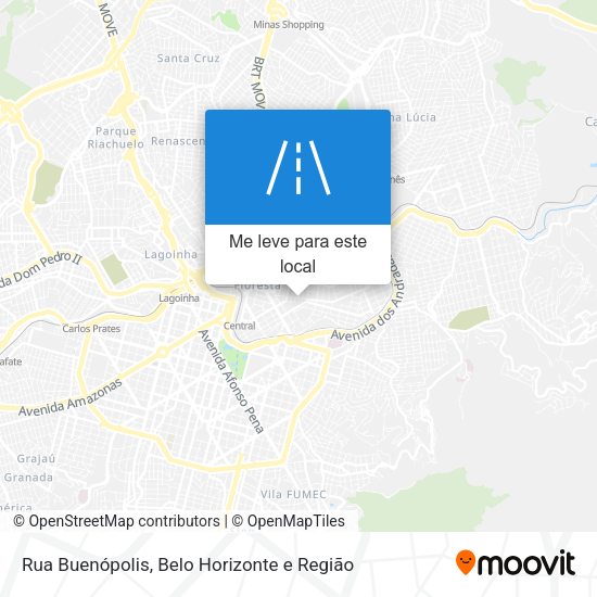 Rua Buenópolis mapa